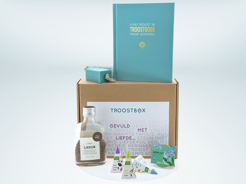 Troostbox voor hem medium - troostdoos - troostcadeau - rouwcadeau - rouwdoos - rouwgeschenk - rememberme